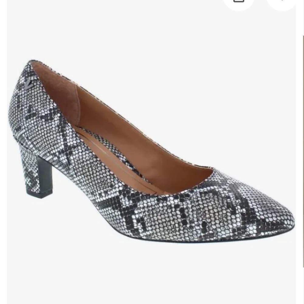 Vionic Shoes 6 Mia Heels‎ Pump Snakeskin Comfort Leather Slip On Classic Capsule